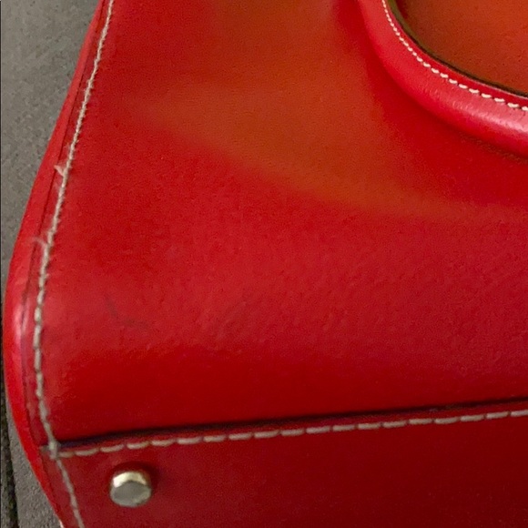 Kate Spade red leather handbag - Picture 6 of 7